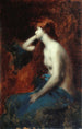 Rêverie - Jean-Jacques Henner — weergave van het kunstwerk
