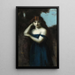 Vrouw staand - Jean-Jacques Henner — ingelijst kunstwerk aan de muur