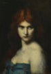Studie van een vrouwenhoofd - Jean-Jacques Henner — weergave van het kunstwerk