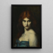 Studie van een vrouwenhoofd - Jean-Jacques Henner — ingelijst kunstwerk aan de muur