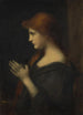 Jonge vrouw in gebed - Jean-Jacques Henner — weergave van het kunstwerk