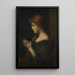 Jonge vrouw in gebed - Jean-Jacques Henner — ingelijst kunstwerk aan de muur