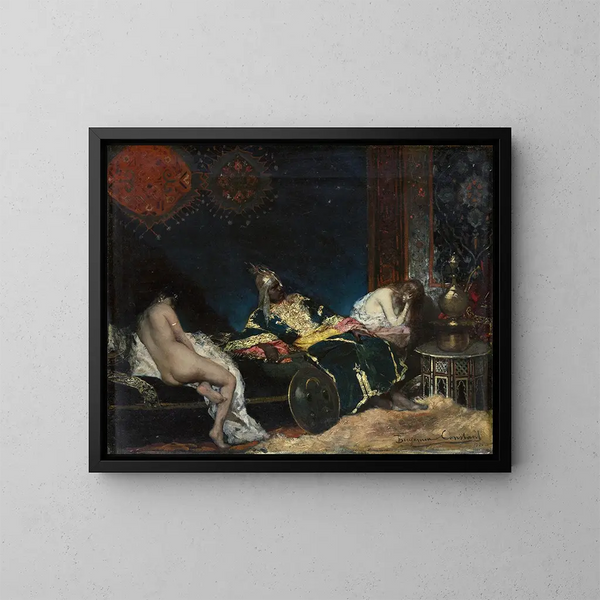 De Servische concubine - Jean-Joseph Benjamin-Constant — ingelijst kunstwerk aan de muur