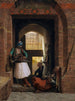 van het Corps de garde d'arnautes au Caire - Jean-Léon Gérôme — weergave van het kunstwerk