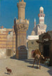 Een warme dag in Caïro - Jean-Léon Gérôme — weergave van het kunstwerk