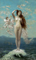Venus die opkomt - Jean-Léon Gérôme — weergave van het kunstwerk