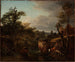 Landschap met een waterval - Jean-Louis Demarne — weergave van het kunstwerk
