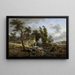 The Mill - Jean-Louis Demarne — framed artwork on a wall