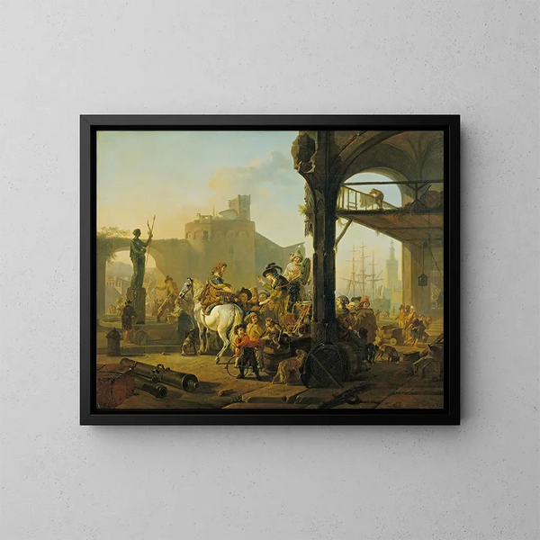 L'Élixir - Jean-Louis Demarne — ingelijst kunstwerk aan de muur