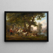 La halte - Jean-Louis Demarne — framed artwork on a wall