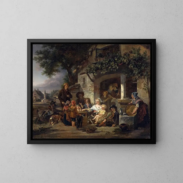 Le Sommet - Jean-Louis Demarne — ingelijst kunstwerk aan de muur
