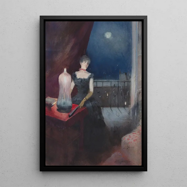 JeanLouis Forain - Standing Woman With A Fan.webp