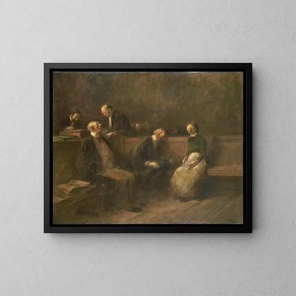 La Pétition - Jean-Louis Forain — ingelijst kunstwerk aan de muur