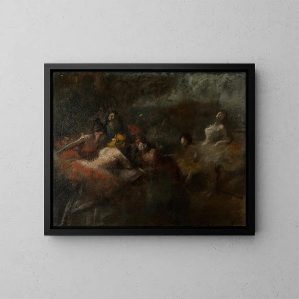 De dansers - Jean-Louis Forain — ingelijst kunstwerk aan de muur
