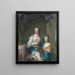 Madame Marsollier en haar dochter - Jean-Marc Nattier — ingelijst kunstwerk aan de muur