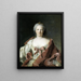 Portrait of Anna Elisabeth Leerse - Jean-Marc Nattier — framed artwork on a wall