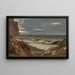 Falaise en bord de mer en Normandie - Jean-Paul Flandrin — framed artwork on a wall