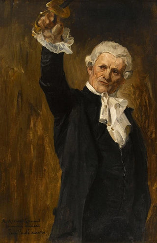 JeanPaul Laurens - La vote dacier figure dun dile parisien bras lev tenant une pe.webp
