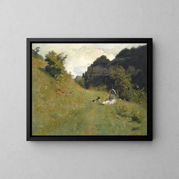 Het pad van de maloche - Jean-Paul Laurens — ingelijst kunstwerk aan de muur