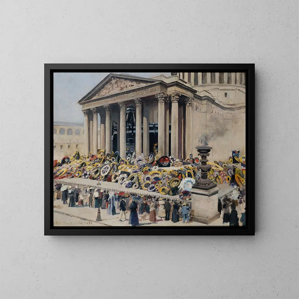De begrafenis van Victor Hugo, 31 mei en 1 juni 1885 - Jean-Paul Sinibaldi — ingelijst kunstwerk aan de muur