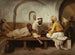 Schaken spelen - Jean-Raymond-Hippolyte Lazerges — weergave van het kunstwerk