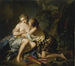 Jupiter onder de gelaatstrekken van Diana en Callisto - Jean-Simon Berthélemy — weergave van het kunstwerk