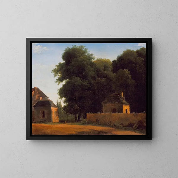 Entree in het park van Saint-Cloud - Jean-Victor Bertin — ingelijst kunstwerk aan de muur