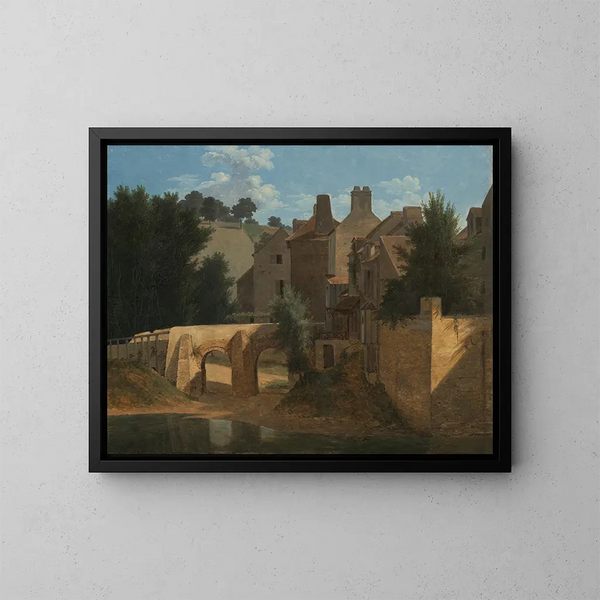 Uitzicht op de LedeFrance - Jean-Victor Bertin — ingelijst kunstwerk aan de muur