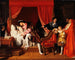François I ontvangt de laatste ademhaling van Leonardo da Vinci - Jean-Auguste-Dominique Ingres — weergave van het kunstwerk
