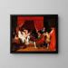 François I ontvangt de laatste ademhaling van Leonardo da Vinci - Jean-Auguste-Dominique Ingres — ingelijst kunstwerk aan de muur