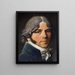 portret van Jean-Marie-Joseph Ingres - Jean-Auguste-Dominique Ingres — ingelijst kunstwerk aan de muur