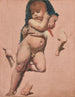 Studie voor het Kind Jezus van de gelofte van Lodewijk XIII in de kathedraal van Montauban - Jean-Auguste-Dominique Ingres — weergave van het kunstwerk