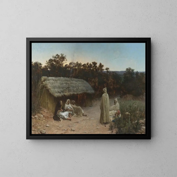 Vermoeide reizigers - Jean Baptiste Paul Lazerges — ingelijst kunstwerk aan de muur