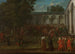 Cornelis Calkoen onderweg naar zijn publiek met sultan Ahmed III - Jean-Baptiste Vanmour — weergave van het kunstwerk