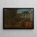 Cornelis Calkoen onderweg naar zijn publiek met sultan Ahmed III - Jean-Baptiste Vanmour — ingelijst kunstwerk aan de muur