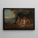 Fête champêtre avec des courtisans turcs sous une tente - Jean-Baptiste Vanmour — ingelijst kunstwerk aan de muur