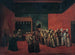 Sultan Ahmed III ontvang een Europese ambassadeur - Jean-Baptiste Vanmour — weergave van het kunstwerk