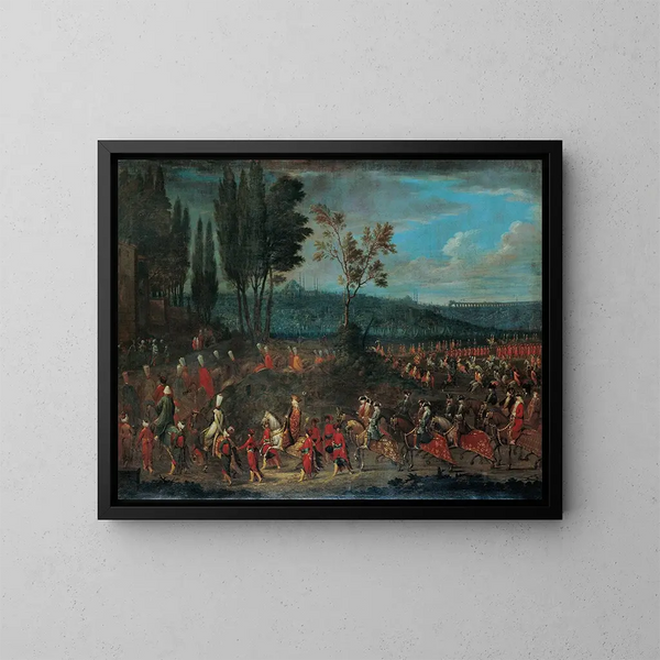 La Procession des Ambassadeurs - Jean-Baptiste Vanmour — ingelijst kunstwerk aan de muur