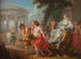 van Cléobis en Biton met Cydippe voor de tempel van Hera - Jean Bardin — weergave van het kunstwerk
