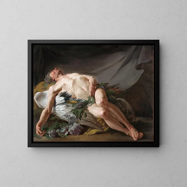Slaap - Jean-Bernard Restout — ingelijst kunstwerk aan de muur