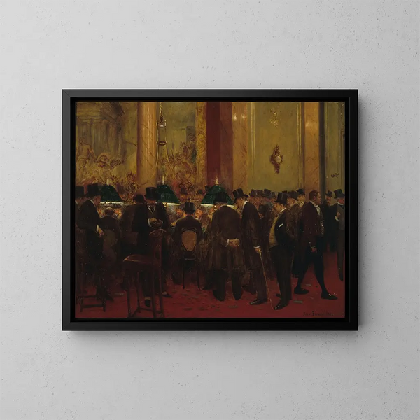 In het cirkelse - Jean Béraud — ingelijst kunstwerk aan de muur