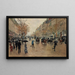 Boulevard Poissonnière in de herfst - Jean Béraud — ingelijst kunstwerk aan de muur