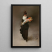 Jonge vrouw met bloemenboeket - Jean Béraud — ingelijst kunstwerk aan de muur