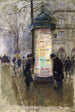 La colonne Morris - Jean Béraud — weergave van het kunstwerk