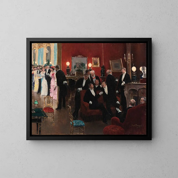 La réception - Jean Béraud — ingelijst kunstwerk aan de muur