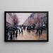 Le boulevard Poissonnière sous la pluie - Jean Béraud — ingelijst kunstwerk aan de muur