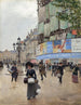 Parijs rue du Havre - Jean Béraud — weergave van het kunstwerk