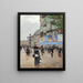 Parijs rue du Havre - Jean Béraud — ingelijst kunstwerk aan de muur