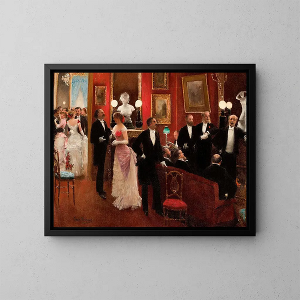 Dansfeest - Jean Béraud — ingelijst kunstwerk aan de muur