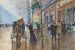 Straatscène in Parijs - Jean Béraud — weergave van het kunstwerk